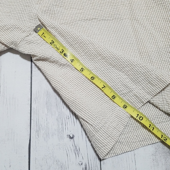 PGA Tour mens tan and white striped shorts size 36 - Picture 2 of 6